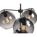 Kamara LED 24.75 inch Black Chandelier Ceiling Light